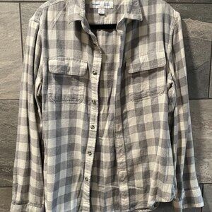 Old Navy Flannel White M